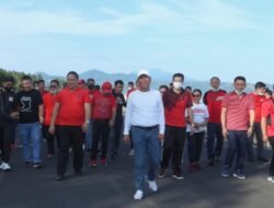 Bupati FDW bersama Jajaran Pemkab Minsel Laksanakan Kegiatan Olahraga