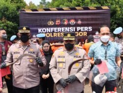 Satreskrim Polres Bogor Menangkap Enam Pelaku Begal Sadis