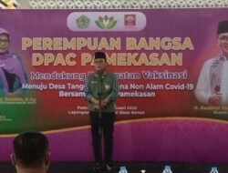 Bupati Pamekasan Hadiri Vaksinasi DPAC Perempuan Bangsa di Desa Bettet