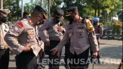 Persuasif dan Humanis, Penekanan Kapolres Pamekasan Saat Pengamanan Unras Aliansi BEM Universitas Madura Ke Kantor DPRD