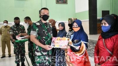 Dandim 0822 Launching Penyerahan Program BTPKLWN TNI di Wilayah Bondowoso