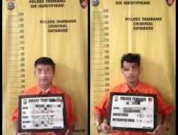 Dua Pemakai Narkoba di Ringkus Polsek Tambang di Lapangan Bola Kaki