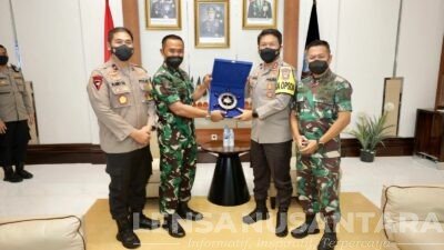 Tingkatkan Sinergitas TNI Polri, Kapolda Jatim Sambut Kunjungan Kehormatan Dankodiklatal