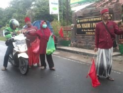Pengurus PAC PDI Perjuangan Pademawu Pamekasan Berikan Sembako dan Takjil di Bulan Ramadhan
