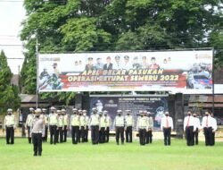 Dandim 0822 Bondowoso Hadiri Apel Gelar Pasukan Operasi Ketupat Semeru 2022