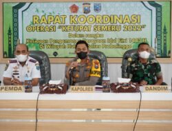 Wujudkan Mudik Lebaran Aman dan Sehat, Polres Probolinggo Gelar Rakor Operasi Ketupat Semeru 2022