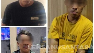 Apes Tiga Maling Motor Ketangkap Polisi Usai Beraksi di Jalan Kalianak Barat Surabaya