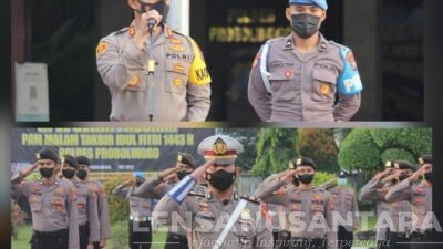 Gelar Apel Malam Takbir, Kapolres Probolinggo: Tidak Perbolehkan Takbir Keliling