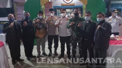 Bupati Dairi bersama Kapolres dan Dandim 0206 Mengecek POS PAM Lebaran di Eks Timbangan Simp. Salak