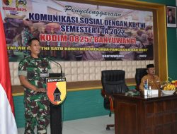 Kodim 0825 Banyuwangi Gelar Komsos dengan Keluarga Besar TNI Semester ITA Tahun 2022