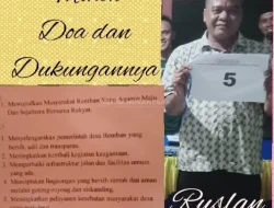 Visi Misi Calon Kepala Desa Remban Ruslan No Urut 5