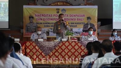 Polresta Denpasar Gelar Pembinaan Mental Dan Karakter Siswa SMA/SMK se-Kota Denpasar