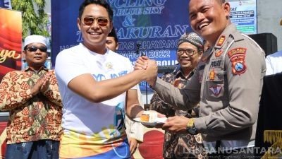 Bersepeda Untuk Langit Biru, Polres Probolinggo Rayakan HUT Korps Satlantas Polri