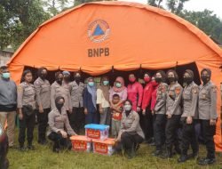 Pastikan Warga Korban Pergeseran Tanah Sudah di Tangani, Kapolres Bogor Datangi Lokasi