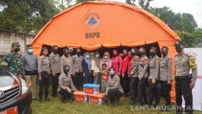 Pastikan Warga Korban Pergeseran Tanah Sudah di Tangani, Kapolres Bogor Datangi Lokasi