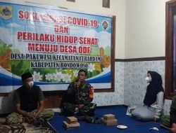 Babinsa Kodim 0822 Bondowoso Sosialisasi Perilaku Hidup Sehat Menuju Desa ODF