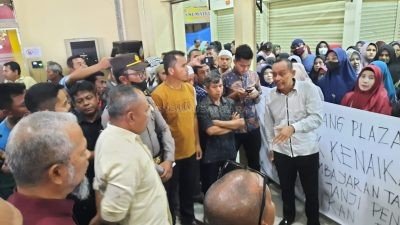 Puluhan Pedagang di Plaza Bangkinang Menolak Kenaikan Biaya Service Charge