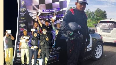Pembalap Asal Desa Santan Ulu Naik Podium Pada Kejurprov Drag Race di Samarinda
