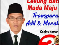 Taufik Hidayat AB Calon Kepala Desa Lesung Batu Muda No Urut 3, Bisa Maju