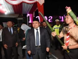 Bertahun-Tahun Absen, Akhirnya Forkopimda Tapsel Lepas Pawai Obor HUT RI Ke 77