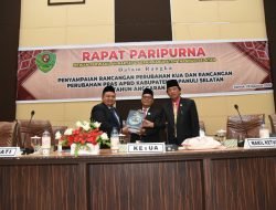 Bupati Tapsel Sampaikan Rancangan Perubahan KUA dan Perubahan PPAS 2022 ke DPRD