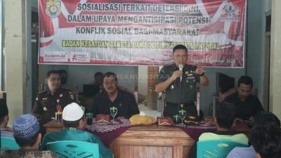 Mengantisipasi Konflik Sosial, Dandim Kendal Memberikan Sosialisasi ke Masyarakat