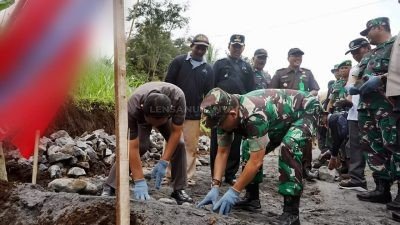 Dirasa Masih Tertinggal Pembangunanya, Desa Pakel Menjadi Sasaran Program TMMD Ke-115