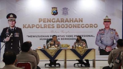 Tindak Lanjut Instruksi Kapolri, Kapolres Bojonegoro Berikan Arahan Kepada Personel Satlantas