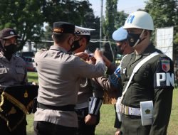 Babinsa Kodim 0822 Ikuti Apel Gelar Pasukan Operasi Zebra Semeru 2022 di Polres Bondowoso