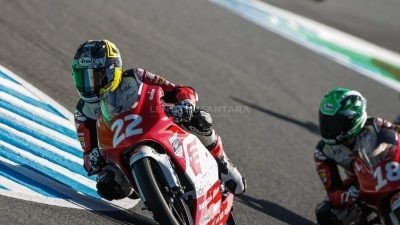 Bendera Merah Putih Berkibar, Veda Raih Podium Tertinggi Kejuaraan Balap IATC