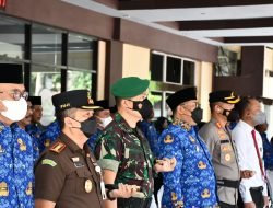 Dandim 0822 Bondowoso Hadiri Upacara Peringatan HUT Provinsi Jatim ke-77