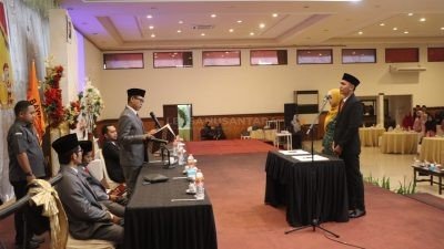 Banwaslu Bondowoso Melantik dan Mengambil Sumpah 69 Panwascab