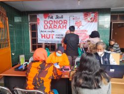 HUT Pemuda Pancasila yang ke-63, MPC PP Kabupaten Lumajang Meggelar Donor Darah