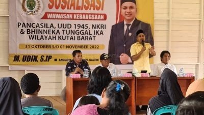 M. Udin Anggota DPRD Kaltim Gelar Sosialisasi Wawasan Kebangsaan di Kutai Barat