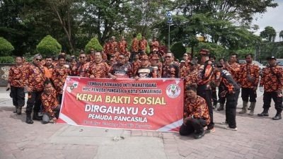 Secara Serentak, Dalam Rangka HUT Ke 63 PP Kaltim Gelar Baksos Dan Gotong-Royong di 10 Kabupaten/Kota