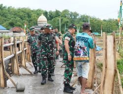 Danrem 084/BJ Tinjau Perkembangan Pekerjaan Sasaran Fisik TMMD Kodim 0826 Pamekasan