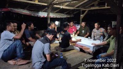 Antisipasi Praktek Perjudian, Kapolsek Tigalingga Rutin Lakukan Himbauan Kepada Masyarakat