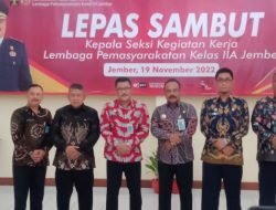 Penuh Haru Pisah Sambut Pejabat Kasi Kegiatan Kerja Lapas Kelas IIA Jember