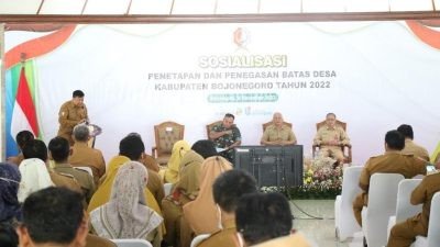 Pemkab Bojonegoro Sosialisasi Penetapan Batas Desa, Percepat Pembangunan