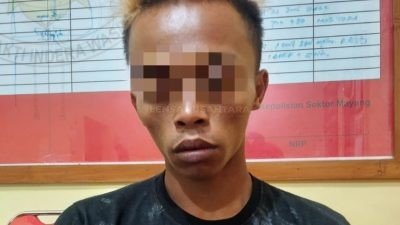 Satu Pelaku Pencurian Alat Elektronik di Gudang UD Mugiharjo Ditangkap Polsek Mayang