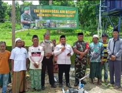Dapat Bantuan Sumur Bor dari Kasad, Warga Waru Barat Ucapkan Terimakasih Kepada TNI