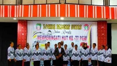 Menyongsong HUT PGRI ke-77 dan HGN Tahun 2022, Pengurus PGRI Kaimana Gelar Sejumlah Kegiatan