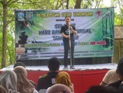 Tanam Bambu di Areal Pemandian Tapan, Bupati Trenggalek Ingatkan Kesadaran Masyarakat Bisa Menjaga Kelestarian Alam