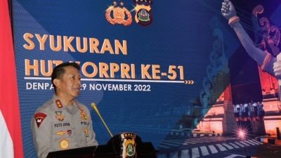 Kapolda Bali Hadiri Syukuran HUT Korpri ke-51
