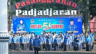 Bupati Purwakarta Pimpin Upacara Peringatan HUT Korpri Ke-51 dan ASN Untuk Go Digital