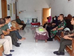 Sebagai Bentuk Empati, Dandim 0822 Bondowoso Laksanakan Takziah Kepada Anggota