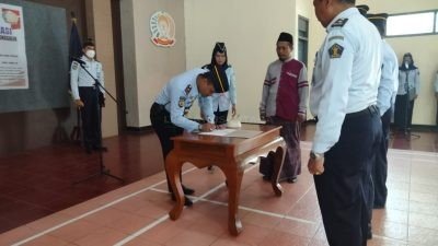 Komitmen Beri Layanan Terbaik Rutan Trenggalek Deklarasi No Pungli No Gratifikasi