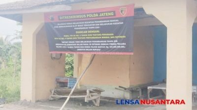 Beberapa Lokasi Tambang Pasir Ilegal di Banjarnegara, Ditutup Polda Jateng