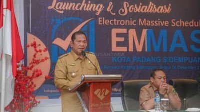 Walikota Padang Sidempuan Launching Aplikasi EMMAS