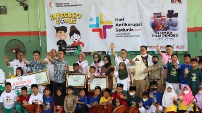 Kampanye Antikorupsi, Pemkab Bojonegoro Gelar Puncak Hakordia Bersama Siswa SD